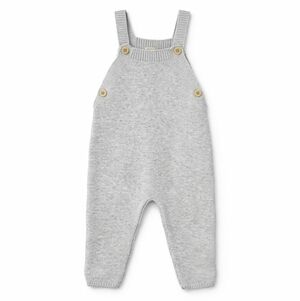Monica + Andy Knit Overalls Gray 6–9M